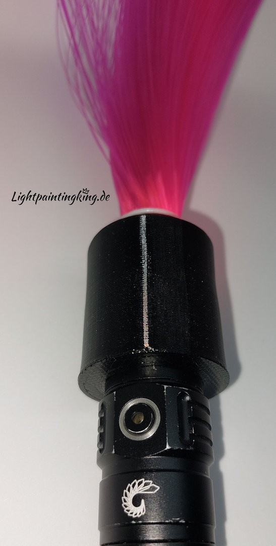 Lightpainting Adapter Ryus Taschenlampe für Glasfaserwedel