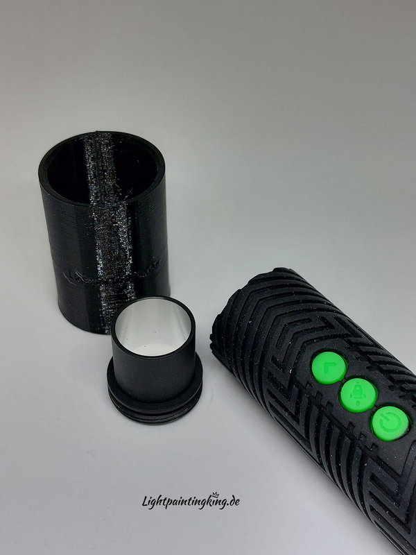 Lightpainting Adapter für Lightpaintingking Tubes auf DIY Adapter